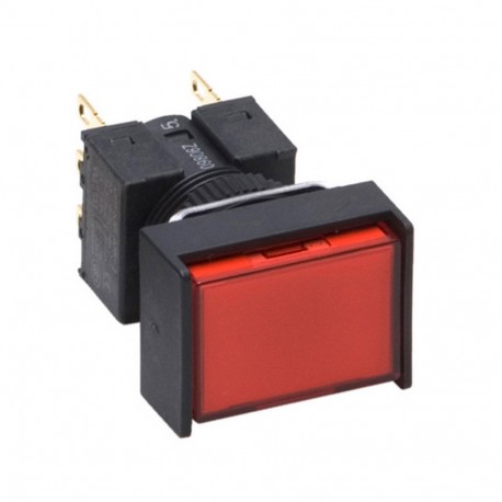 OMRON A165L-JRM-24D-1 A165L-JRM-24D-1 A16 7265C A165LJRM24D1 OMRON Pushbutton complete, day. 16 mm, lighted LED 24 VDC, rectangula..